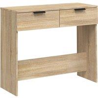 Vidaxl Console Table Sonoma Oak 90X36X75 Cm Engineered Wood, Brown