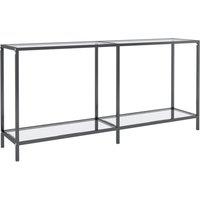 Vidaxl Console Table Transparent 160X35X75.5 Cm Tempered Glass