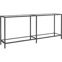 Vidaxl Console Table Transparent 180X35X75.5 Cm Tempered Glass