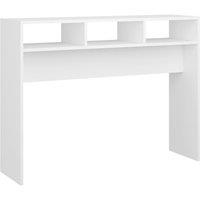 Vidaxl Console Table White 105X30X80 Cm Engineered Wood, White