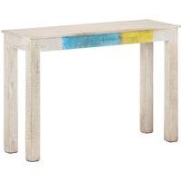 Vidaxl Console Table White 115X35X77 Cm Rough Mango Wood, White