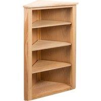 Vidaxl Corner Shelf 59X36X100 Cm Solid Oak Wood, Brown