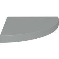Vidaxl Floating Corner Shelf Grey 35X35X3.8 Cm Mdf, Grey