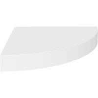 Vidaxl Floating Corner Shelf White 25X25X3.8 Cm Mdf, White