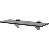 Vidaxl Floating Shelf Glass 30X20 Cm 8 Mm, Black