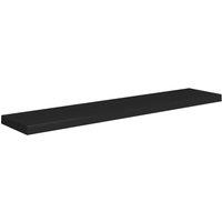 Vidaxl Floating Wall Shelf Black 120X23.5X3.8 Cm Mdf, Black