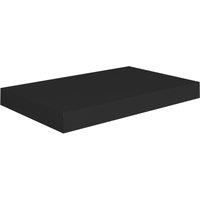 Vidaxl Floating Wall Shelf Black 40X23X3.8 Cm Mdf, Black