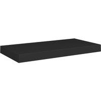 Vidaxl Floating Wall Shelf Black 50X23X3.8 Cm Mdf, Black