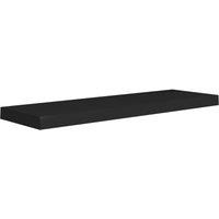 Vidaxl Floating Wall Shelf Black 80X23.5X3.8 Cm Mdf, Black