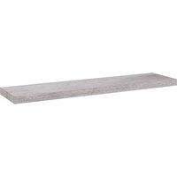 Vidaxl Floating Wall Shelf Concrete Grey 90X23.5X3.8 Cm Mdf, Grey