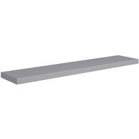 Vidaxl Floating Wall Shelf Grey 120X23.5X3.8 Cm Mdf, Grey