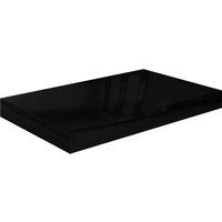 Vidaxl Floating Wall Shelf High Gloss Black 40X23X3.8 Cm Mdf, Black