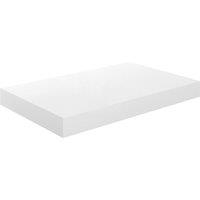Vidaxl Floating Wall Shelf High Gloss White 40X23X3.8 Cm Mdf, White