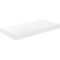 Vidaxl Floating Wall Shelf High Gloss White 50X23X3.8 Cm Mdf, White