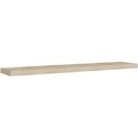 Vidaxl Floating Wall Shelf Oak 120X23.5X3.8 Cm Mdf, Brown