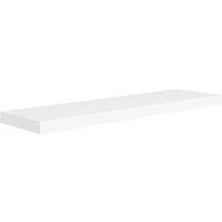 Vidaxl Floating Wall Shelf White 90X23.5X3.8 Cm Mdf, White