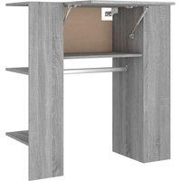 Vidaxl Hallway Cabinet Grey Sonoma 97.5X37X99 Cm Engineered Wood, Grey