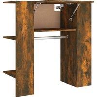 Vidaxl Hallway Cabinet Smoked Oak 97.5X37X99 Cm Engineered Wood, Brown