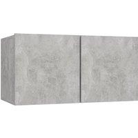 Vidaxl Hanging Tv Cabinet Concrete Grey 60X30X30 Cm, Grey