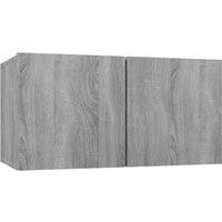 Vidaxl Hanging Tv Cabinet Grey Sonoma 60X30X30 Cm Engineered Wood, Grey