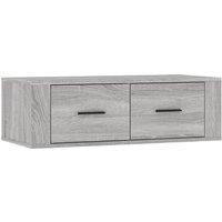 Vidaxl Hanging Tv Cabinet Grey Sonoma 80X36X25 Cm Engineered Wood, Grey