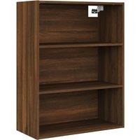 Vidaxl Hanging Wall Cabinet Brown Oak 69.5X32.5X90 Cm, Brown