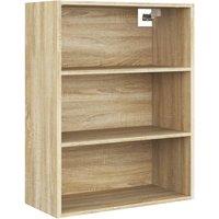 Vidaxl Hanging Wall Cabinet Sonoma Oak 69.5X32.5X90 Cm, Brown