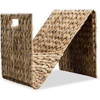 Vidaxl Magazine Holder 31X31X31 Cm Water Hyacinth, Brown