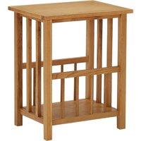 Vidaxl Magazine Table 45X35X55 Cm Solid Oak Wood, Brown