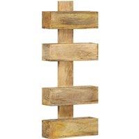 Vidaxl Magazine Wall Rack 30X11X72 Cm Solid Mango Wood, Brown