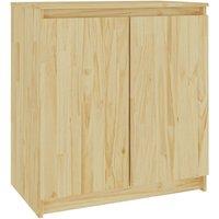 Vidaxl Side Cabinet 60X36X65 Cm Solid Wood Pine, Brown