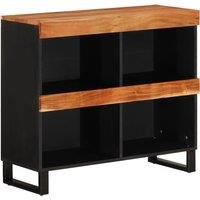 Vidaxl Side Cabinet 85X33X75 Cm Solid Wood Acacia, Brown