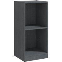 Vidaxl Side Cabinet Grey 35.5X33.5X76 Cm Solid Pinewood, Grey
