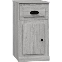 Vidaxl Side Cabinet With Drawer Grey Sonoma 40X50X75 Cm Engineered Wood, Grey
