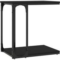 Vidaxl Side Table Black 50X35X52 Cm Engineered Wood, Black