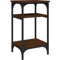 Vidaxl Side Table Brown Oak 35X30X60 Cm Engineered Wood, Brown