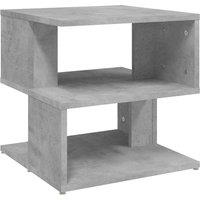 Vidaxl Side Table Concrete Grey 40X40X40 Cm Engineered Wood, Grey