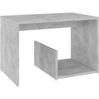 Vidaxl Side Table Concrete Grey 59X36X38 Cm Engineered Wood, Grey