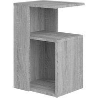 Vidaxl Side Table Grey Sonoma 36X30X56 Cm Engineered Wood, Grey