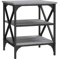 Vidaxl Side Table Grey Sonoma 40X42X50 Cm Engineered Wood, Grey