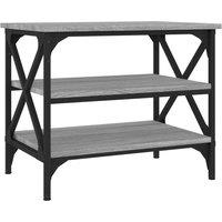 Vidaxl Side Table Grey Sonoma 55X38X45 Cm Engineered Wood, Grey