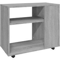 Vidaxl Side Table Grey Sonoma 70X35X55 Cm Engineered Wood, Grey