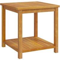 Vidaxl Side Table Solid Acacia Wood 45X45X45 Cm, Brown