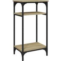 Vidaxl Side Table Sonoma Oak 40X30X75 Cm Engineered Wood, Brown