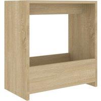 Vidaxl Side Table Sonoma Oak 50X26X50 Cm Engineered Wood, Brown