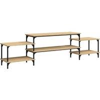 Vidaxl Tv Cabinet Sonoma Oak 197X35X52 Cm Engineered Wood, Brown