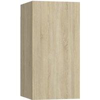Vidaxl Tv Cabinet Sonoma Oak 30.5X30X60 Cm Engineered Wood, Brown