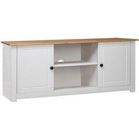Vidaxl Tv Cabinet White 120X40X50 Cm Solid Pine Wood Panama Range, White