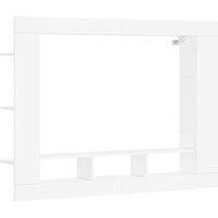 Vidaxl Tv Cabinet White 152X22X113 Cm Engineered Wood, White