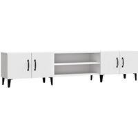 Vidaxl Tv Cabinet White 180X31.5X40 Cm Engineered Wood, White